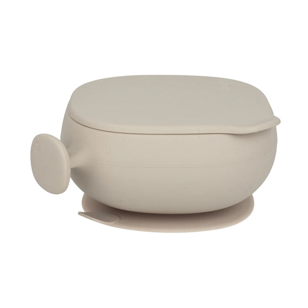 B.Box Silicone Bowl Plus Lid With Suction Base - Latte Biege