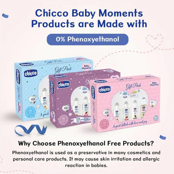 Chicco Baby Caring New Born Gift For Baby Shower & Baby Birthday, Pack of 7 - Pink
