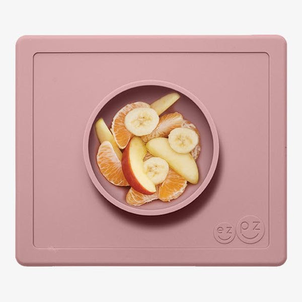 EzPz Mini Bowl 100% Food Grade Silicone Suction Bowl, Non Slip, BPA Free - Blush