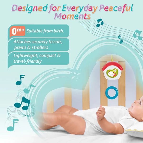 Chicco First Love Sweet Home Musical Toy Easy Attachment With Stroller & Cot for Infants