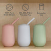 EzPz Happy Cup + Straw Training System for Toddlers - Blush - Dezine Kids