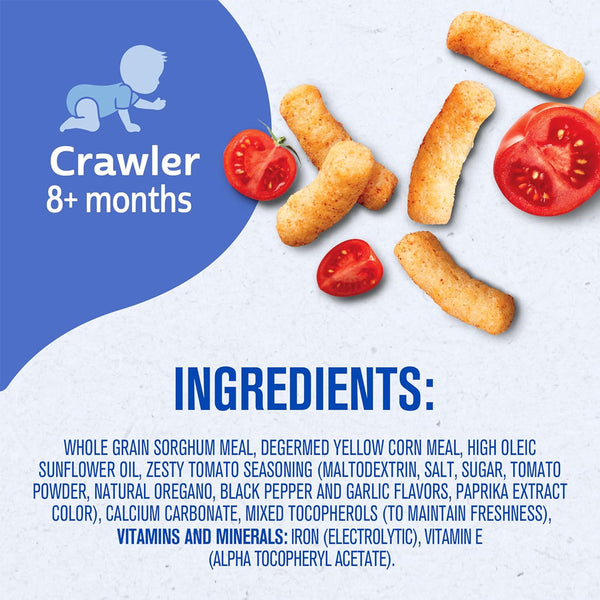 Gerber Lil Crunchies for Crawlers, 8+ months - Garden Tomato