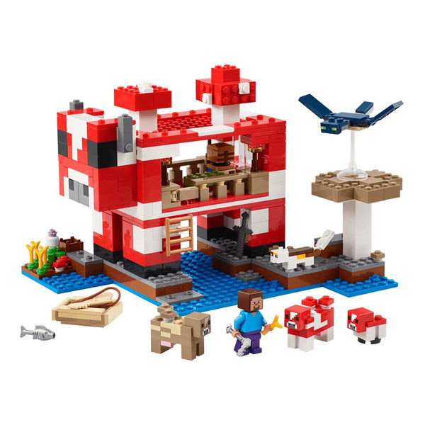 Lego Minecraft The Mooshroom House Island Gamer Kit Toy for Kids