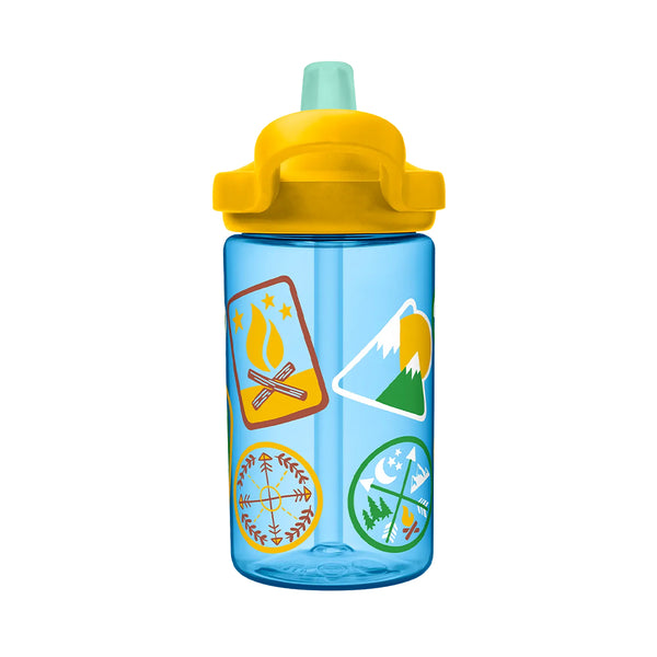 Camelbak Eddy+ Kids 0.4L Water Bottle - Explorer Patches - Dezine Kids