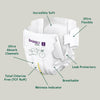 Bambo Nature Tape Diapers, Size 1, XS Size (2-4 Kgs) 22pcs - Dezine Kids