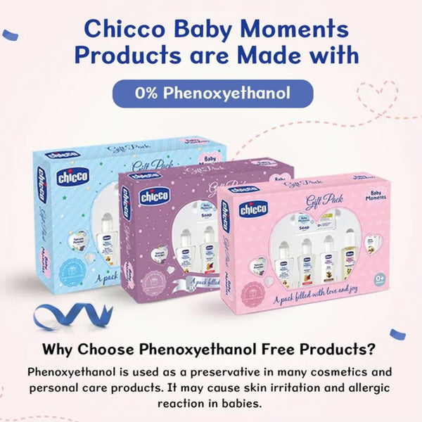 Chicco Baby Caring New Born Gift For Baby Shower & Baby Birthday, Pack of 7 - Purple