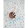 Beaba 1st Stage Silicone Spoon with Ultra Soft Tip, Gum Friendly, Ergonomic Handles - Windy Blue