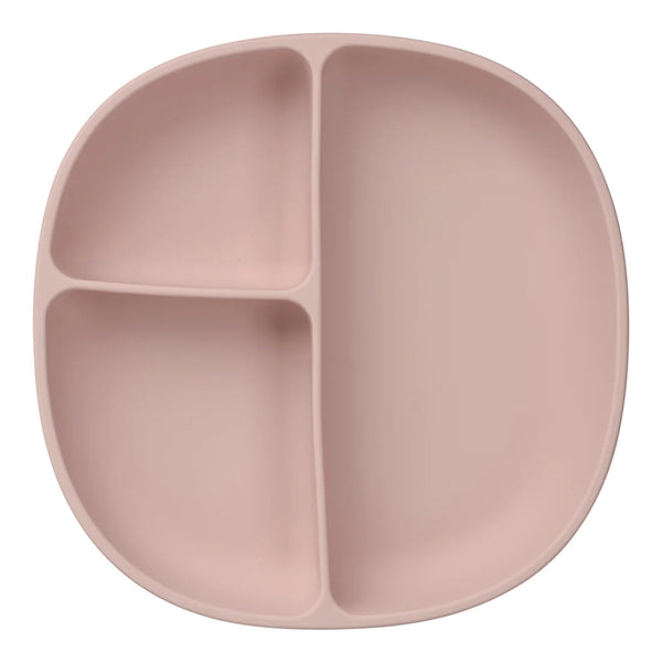 B.Box Silicone Plate Pink Lid With Suction Base - Blush Pink