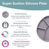 Bibado Silicone Suction Divider Plate - Mist