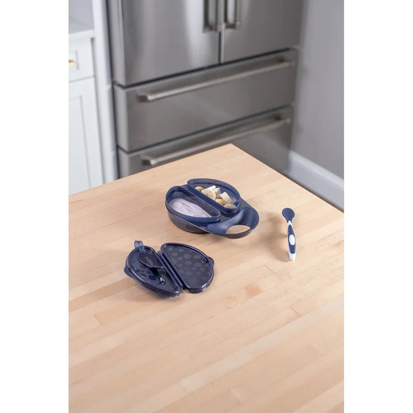 Dr.Browns Travel Fresh Bowl and Spoon - Dark Blue