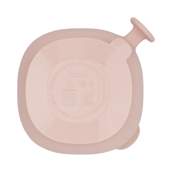 B.Box Silicone Bowl Plus Lid With Suction Base - Blush Pink