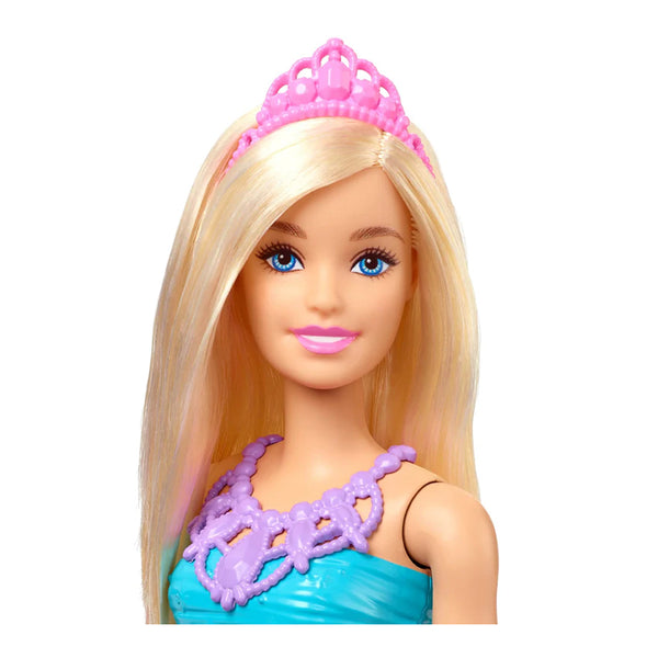Barbie Dreamtopia Princess Blonde Doll Wearing Pink Skirt, Shoes and Tiara for Kids