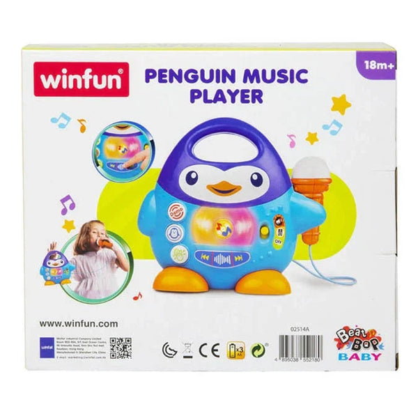 Winfun Penguin Music PlayerWorking Microphone with Echo Effect