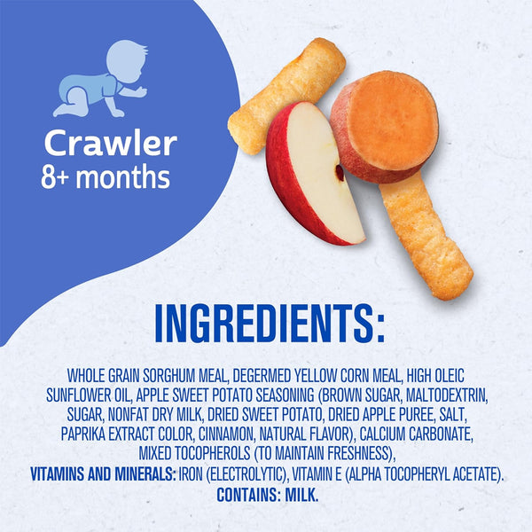 Gerber Lil Crunchies for Crawlers, 8+ months - Apple Sweet Potato