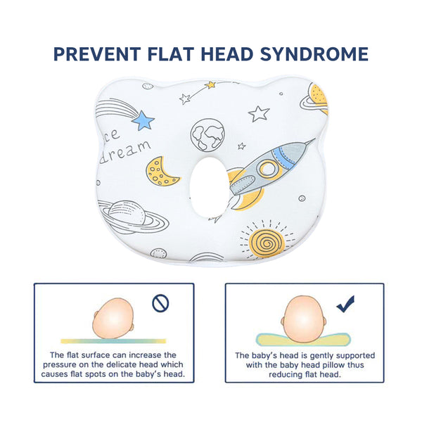 Hopop Head Shaping Memory Foam Pillow for Newborns - Dezine Kids
