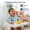 Hopop Easy Clean Waterproof Full Sleeve Baby Bib with Food Catcher Pocket - Dezine Kids