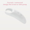 Frida Mom 2-in-1 Lactation Massager, Increase Milk Flow, Breast Engorgement - White