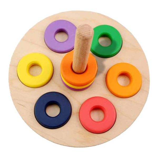 Curious Cub Ring Stacker Improves Hand Eye Coordination - Dezine Kids