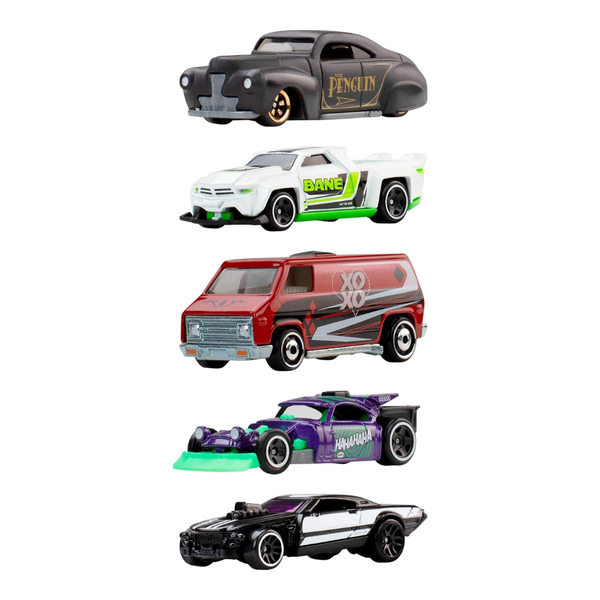 Hot Wheels DC Super Villains Set of 5 Cars