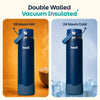 Basil Insulated Stainless steel Sipper with Carry Handle - Classic Navy