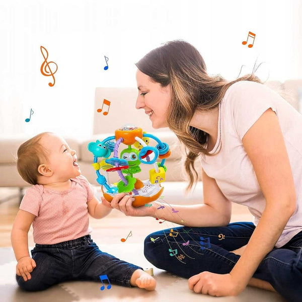 Five Star Musical Rattle Interactive Frog Ball for Children Sensory - Dezine Kids