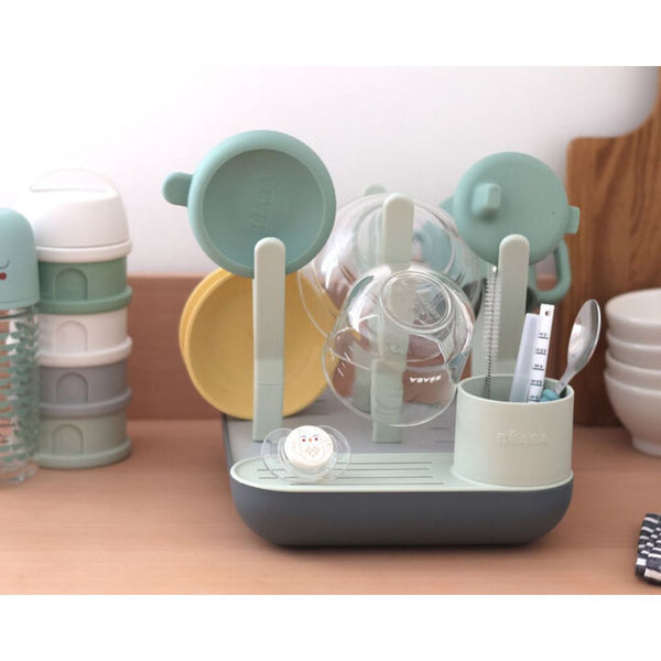 Beaba Forest Bottle Drying Rack - Misty/Mineral - Dezine Kids
