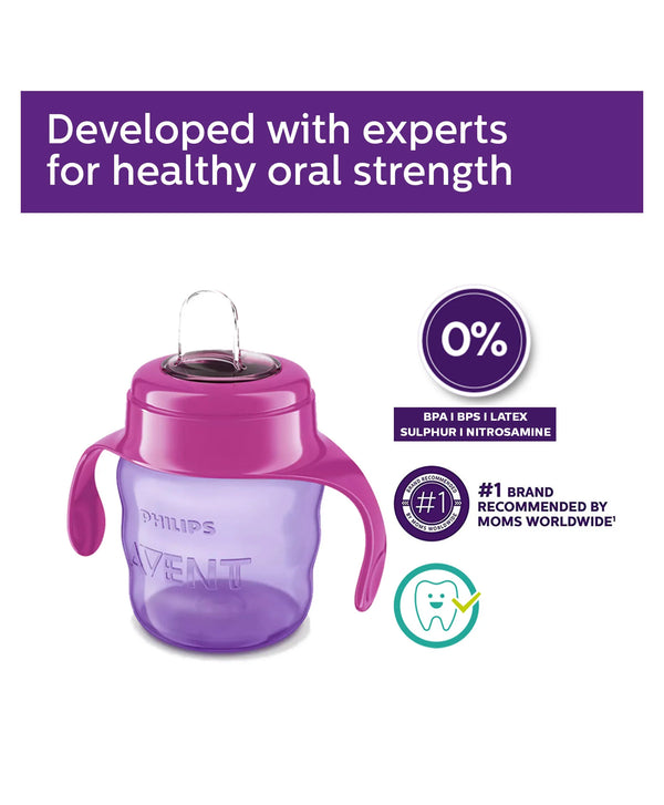 Philips Avent My Easy Sip Spout Cup With Handles 200 ml - Pink