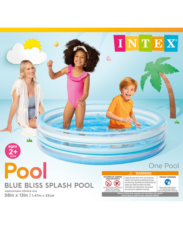 Intex Blue Bliss Splash Kiddie Inflatable Swimming Pool