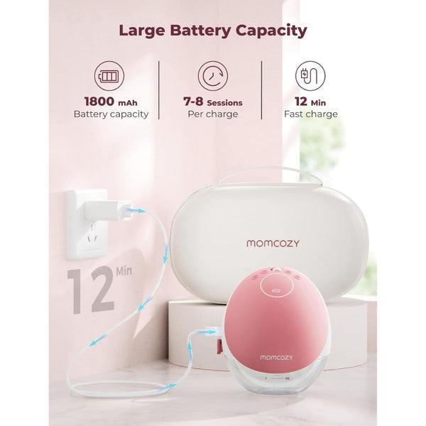 Momcozy M9 Mobile Flow Wearable Double Electric Breast Pump - Dezine Kids