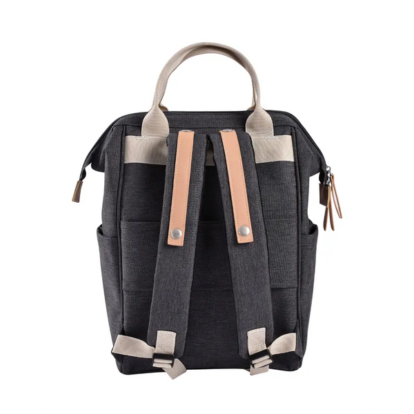 Beaba Wellington Diaper Bag, Large Capacity Baby Bag with Changing Mat, Durable, Water Resistant - Dark Grey