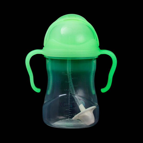 B.Box Weighted Straw Sippy Cup - Glow in the dark