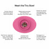 EzPz First Foods Set 100% Food Grade Silicone Baby & Toddler Suction Bowl with Built In Placemat - Pink