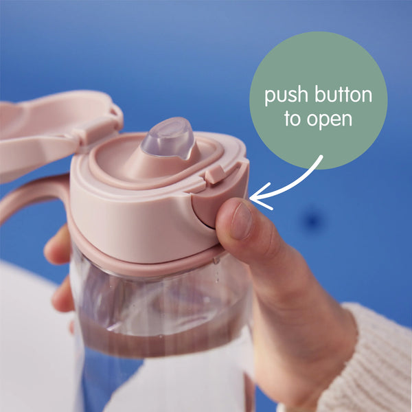 B.Box Tritan Sport Spout Drink Bottle, 450 ml - Blush Crush Pink