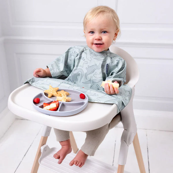 Bibado Short Sleeve Coverall Weaning Bib - Dino Roar