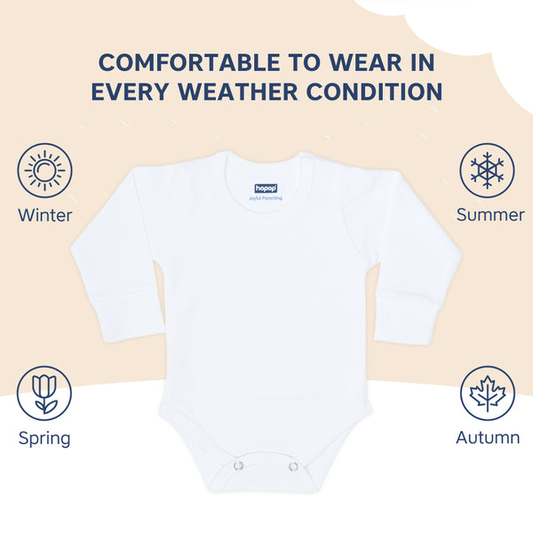 Hopop Baby Cotton Round Neck Full Sleeve Romper Pack of 1