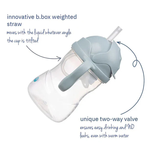 B.Box Weighted Straw Sippy Cup 240 ml - Ocean Blue