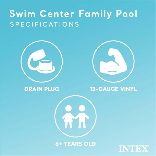 Intex Mandarine Swim Center Inflatable Family Pool - Dezine Kids