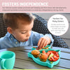 Melii 100% Food Grade Silicone Plate Suction Base With Divided Sections - Shark