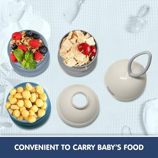 Hopop 3-Layer Stackable Baby Milk Powder & Food Storage Container - Dezine Kids