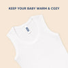 Hopop Baby 100% Cotton Soft & Warm Thermal Sleeveless Inner Vest with Round Neck Design