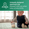 Philips Avent Natural Glass Baby Bottles with Natural Response Nipples (Slow Flow, Flow 2) - 120 ml