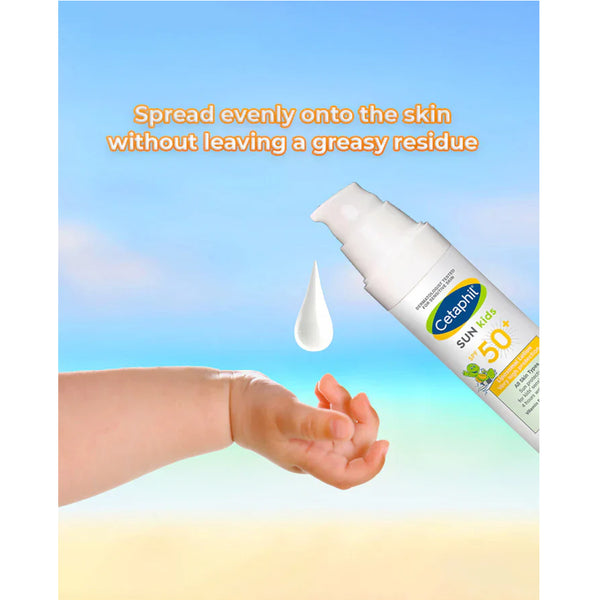 Cetaphil Sun Kids Liposomal Lotion SPF 50+ Sunscreen with Water Resistant, Hypoallergenic & Fragrance Free - 150ml - Dezine Kids