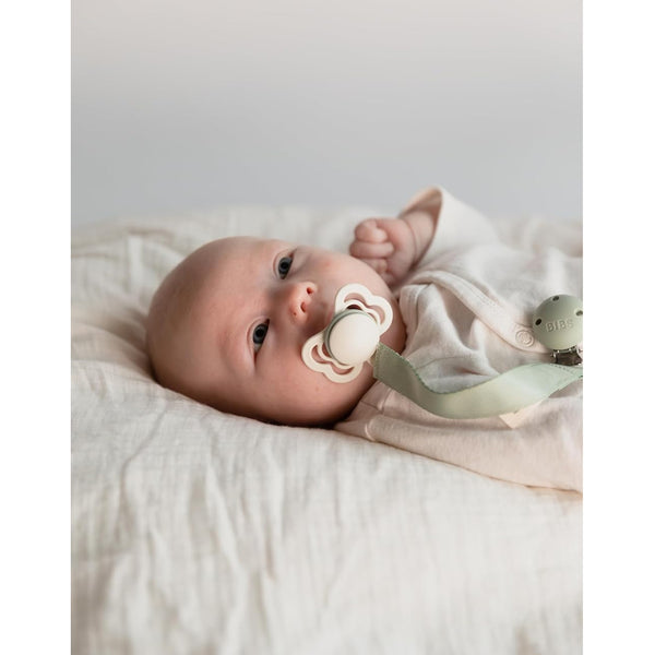 Bibs Supreme Pacifiers 2 Pack - Woodchuck/Blush