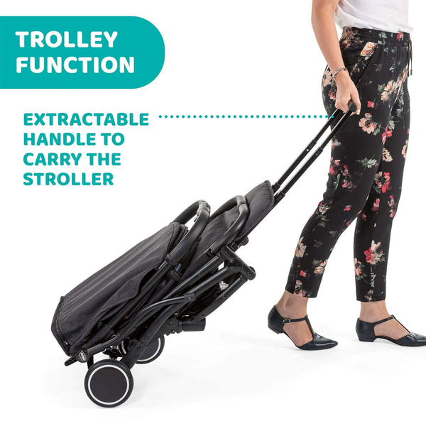 Chicco TrolleyMe Light Weight & Compact Stroller - Stone