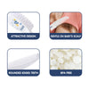 Hopop Soft Bristles Baby Comb & Brush Set – White - Dezine Kids