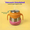 Basil Insulated Food Jar with Carry handle & Spork - Peach
