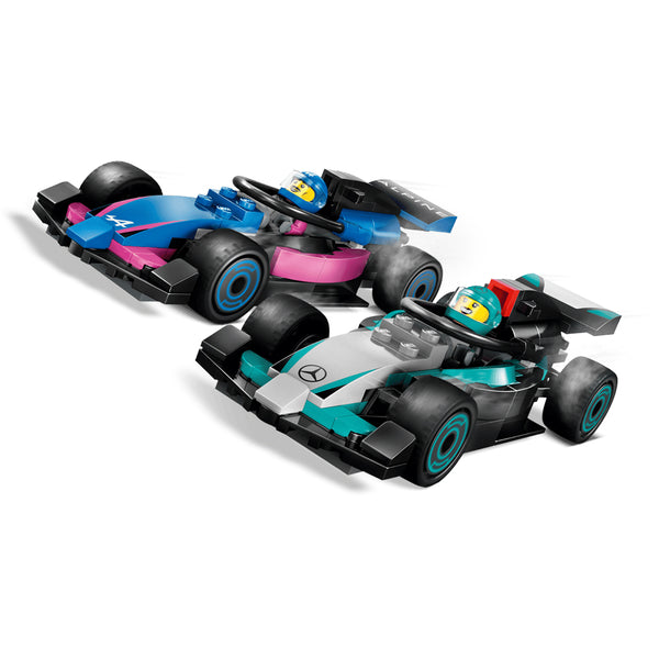 Lego City F1 Garage & Mercedes AMG & Alpine Cars