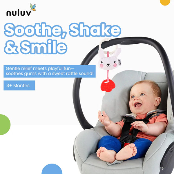 Nuluv Soft Rattles & Teether Toy - Bunny