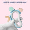 Hopop Silicone Baby Teether | BPA-Free Chew Toy | Pack of 1- Assorted - Dezine Kids