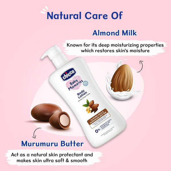 Chicco Baby Moments Body Lotion 500ml + Baby Cream 100ml